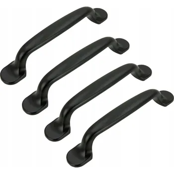 Nábytkové kování Nábytková úchytka klasická černá matná 13 x 1,5 x 2,5 cm