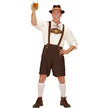 Karnevalový kostým Kostým bavorského muže Oktoberfest hnědý Bavorsko XXL