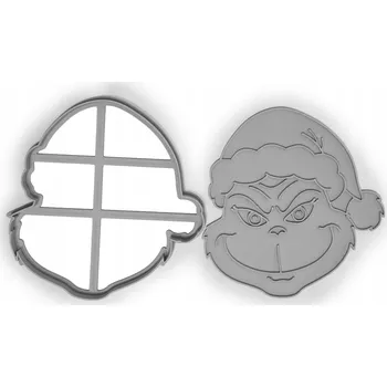 Vánoční dekorace Formička "Vánoční Grinch" 10 cm