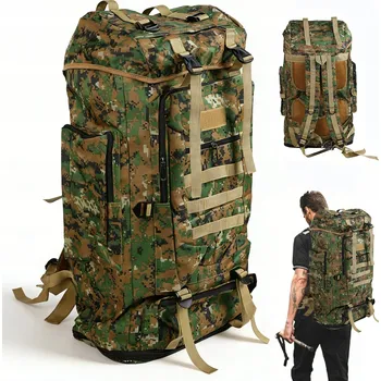 turistický batoh 100L TURISTICKÝ BATOH S VELKOU KAPACITOU PRO LOV, BIVAKOVÁNÍ A TURISTIKU