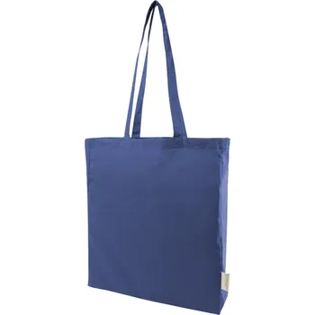 Nákupní taška Reklamní Guspex Hue nákupní taška z recyklované bavlny, modrá