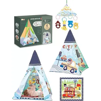 Hrací deka Made Hrací deka s teepee Auta