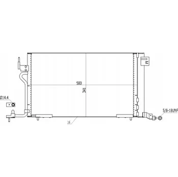 Klimatizace automobilu Hart 606 153 Kondenzátor klimatizace