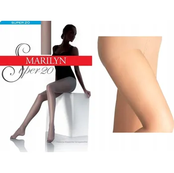 Dámské punčochy Punčocháče hladké Marilyn Super 20den béžové Visone velikost 5