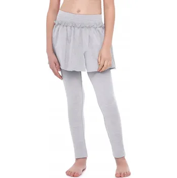 Dívčí legíny Dívčí legíny s dlouhou sukní bavlna MS10-255 Šedé, velikost 110