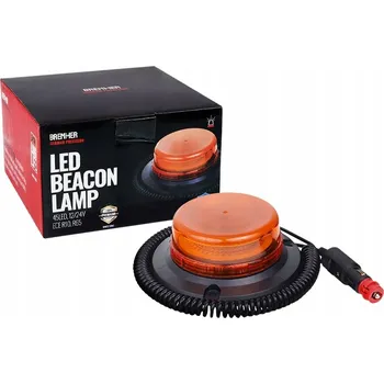 Maják VÝSTRAŽNÁ LAMPA MAJÁK MAGNET 3 OTVORY 45 LED 12/24V ECE R10, R65 55MM