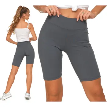 Dámské oblečení Legíny Kolárky Žebrované Krátké Legíny Bikery Dámské Neprůhledné MORAJ S/M