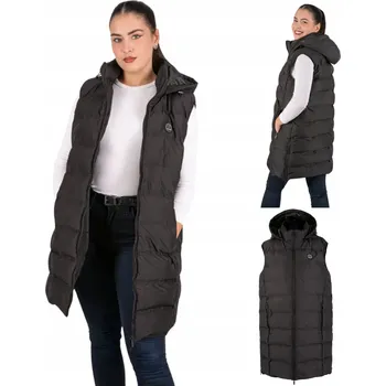 Pánská vesta Péřová Vesta s odnímatelnou kapucí Stromboli Captain Mike L