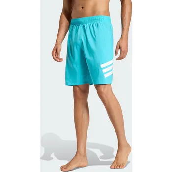 Pánské plavky ADIDAS Plavecké šortky 3-Stripes 8-Inch 2XL BÍLÁ|MODRÁ