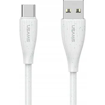 Datový kabel Kabel Usams USB - USB typ C 1 m bílý