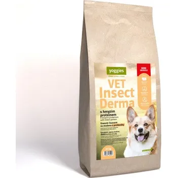 Krmivo pro psa Yoggies VET Insect Derma s hmyzím proteinem, minigranule lisované za studena s probiotiky Hmotnost: 10kg