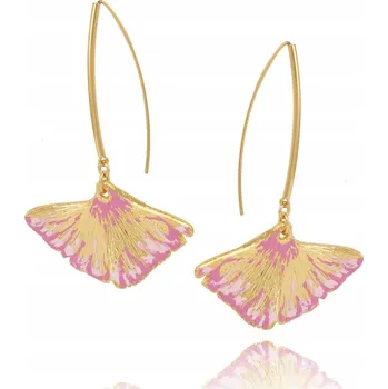 Náušnice Náušnice lístky s emailovou glazurou (P23/LAT/65/1AU)