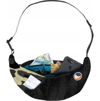 Ledvinka Ledvinka Ticket to the Moon Upcycled Sling Bag Black-Camo TMSLB07