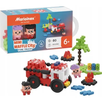 ostatní stavebnice Kloci Mini Waffle City Marioinex Hasičské auto 80 kusů