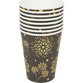 Jednorázové nádobí Kelímky Na Jedno Použití 400 ml 8 kusů Papírové kelímky Kelímky na párty