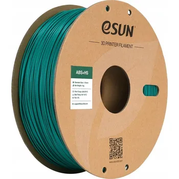 3D tisk ESun ABS+HS Filament zelený 1.75mm 1kg papírová cívka