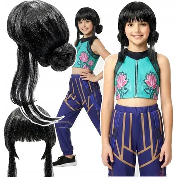 Karnevalový kostým Kostým ZOEY 110 120 + PARUKA K-POP Demon Hunters kpop LOVKYNĚ DÉMONŮ RUMI