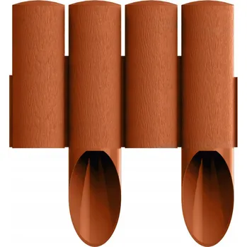 Zahradní obrubník Zahradní palisáda 4 STANDARD cihlová 14,5 cm x 2,3 m (34-043) Cellfast