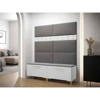 Předsíňová stěna Mirjan_zondo Předsíňová sestava Frisala II (Bílá) (Manila 16)