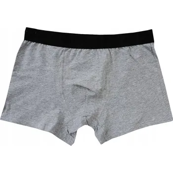 Boxerky PÁNSKÉ BOXERKY pro mládež PREMIUM BAVLNA šedý melanž NOVITI XXL V018A