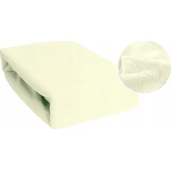 Prostěradlo Froté prostěradlo s gumou 90x200 krémové