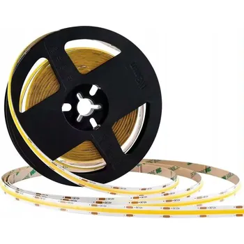 LED páska LED pásek COB 320 LED/m 9,8W/m studená bílá 6000K IP20 12V 8mm 5m