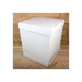 Jednorázové nádobí Dortová krabice na patrový dort pevná 52x52x70cm - FunCakes - VÝPRODEJ