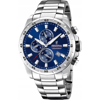 Hodinky Pánské Hodinky Festina F20463-2 stříbrné s náramkem