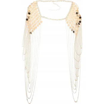 Řetízek Řetízkový Řetízek Dámské šperky na krk, ramena Zlatá Barva