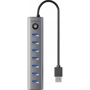 USB hub Orico Adaptér / Rozbočovač 7 v 1 USB-C na 7x USB 3.0