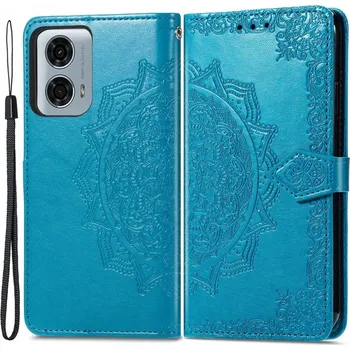 Pouzdro na mobilní telefon Flipové pouzdro Erbord pro Motorola Moto G24 / G24 Power / G04 modré