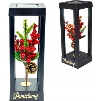 Smuteční dekorace HŘBITOVNÍ SVÍČKA NA HROB VĚTŠÍ VELIKOST - SOLÁRNÍ LAMPY NA HROB