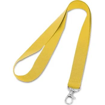 Stricker Lariat šňůrka na krk s karabinou žlutá