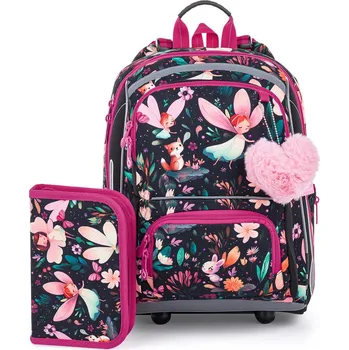 Školní batoh Sada pro školačku BEBE 26002 SET 2IN1