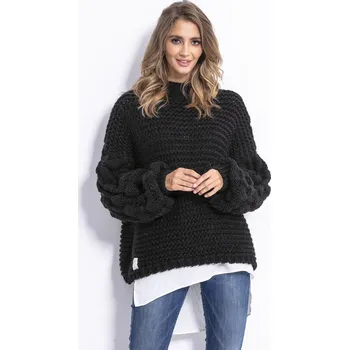 Dámský svetr TopMode Dámský silný krátký svetr s vlnou 576607