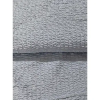 Bavlněný krep jednobarevný barva bílá