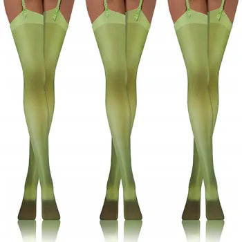 Dámské punčochy Sesto Senso Sada 3 hladkých punčoch k pasu 20 DEN 1/2 Zelené