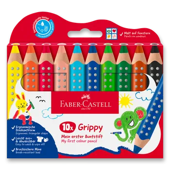 Výtvárné potřeby Pastelka Faber-Castell Grippy - 10 barev