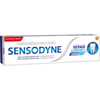 Dentální hygiena Sensodyne Repair & Protect zubní pasta pro citlivé zuby dokáže opravit oslabená místa na zubech 75 ml