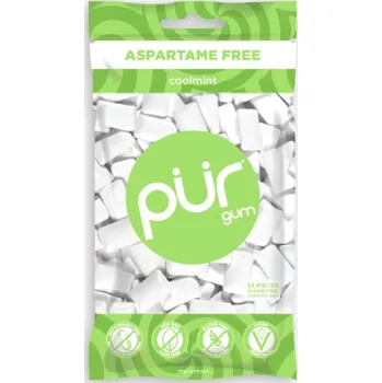 Žvýkačka PÜR přírodní žvýkačky bez Aspartamu, Coolmint, 55ks