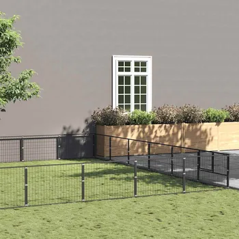 Bouda pro psa Psí kotec černý 42 m² ocel IM_3082170