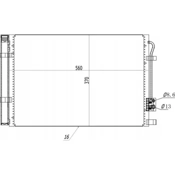 Klimatizace automobilu Hart 621 643 Kondenzátor klimatizace