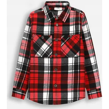 Pánská košile Coccodrillo dětská košile s dlouhým rukávem, bavlna, vícebarevná, velikost 104