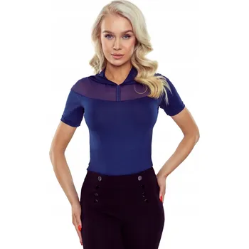 Dámská halenka Eldar Latoya blůza s kapucí tmavě modrá L