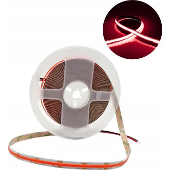 LED páska LED pásek COB 480 LED/m 24V barva Červená Red 1m - jedna souvislá linie světla