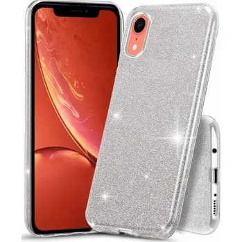 Pouzdro na mobilní telefon Zadní Kryt Hero Case pro Apple iPhone XR stříbrný