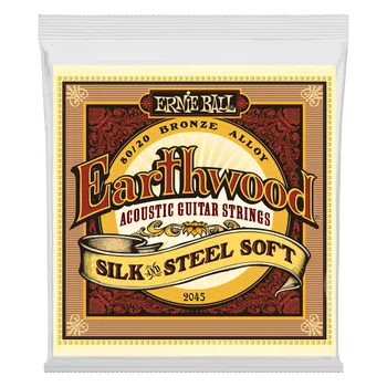 Struna pro kytaru a smyčcový nástroj Ernie Ball 2045 Earthwood Silk & Steel Struny pro akustickou kytaru