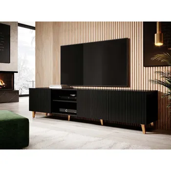 Televizní stolek Mirjan_zondo TV stolek/skříňka Saphina 200 (černá)