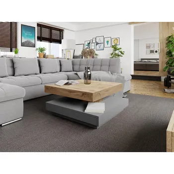 Konferenční stolek MOB Konferenční stolek Dekur (dub wotan + grafit šedý)