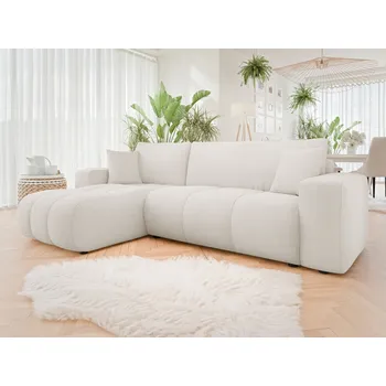 Sedací souprava MOB Rohová sedačka Lorew (světlobéžová) (s úl. prostorem)